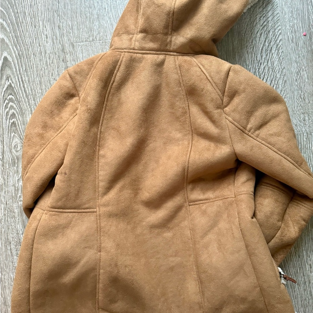 Koolaburra by UGG Shearling-Lined Hooded Coat – Camel | Cozy Winter - Picture 2 of 5